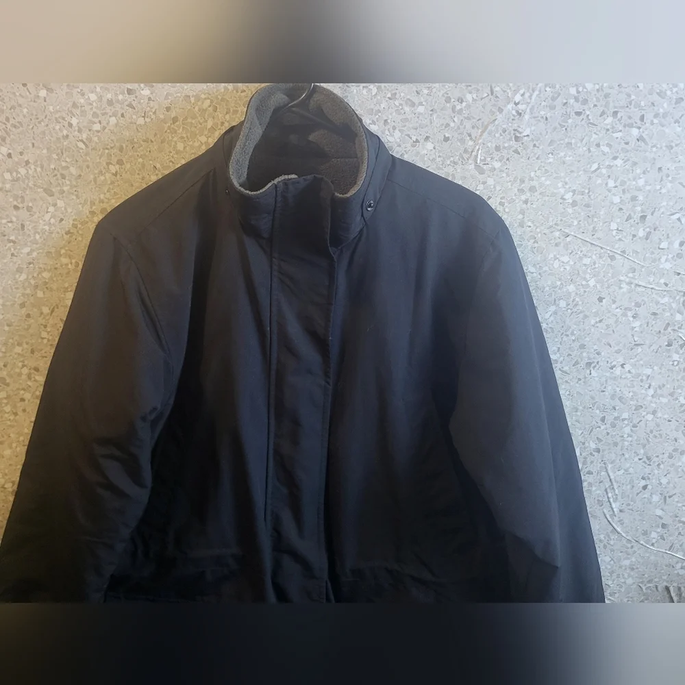 Lands End,Chore/ Barn Jacket, Puffy, Soft, Women's Black, Size‎ 2-4 Petite Xs